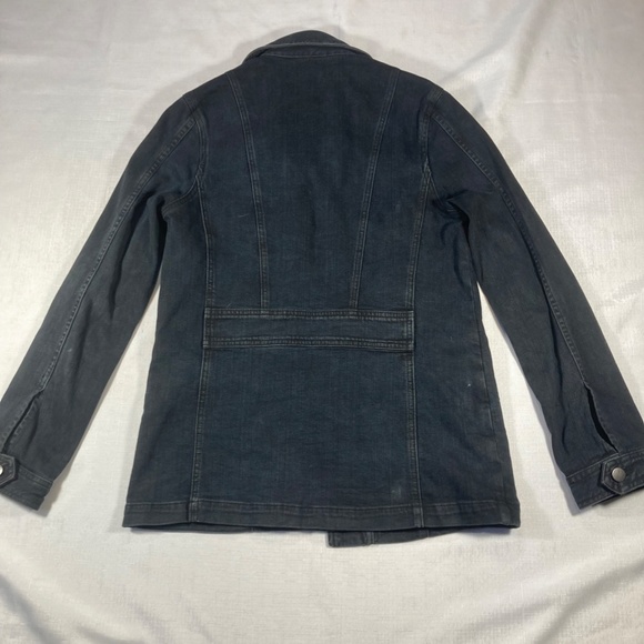 EUC Current Elliot The Commander Jacket, Black Denim, Size 1 S/M - Picture 4 of 13